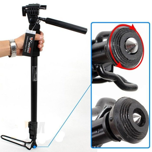 Monopie De Camara Dslr,1.80m,con Brazo Y Galleta,soporta 3kg