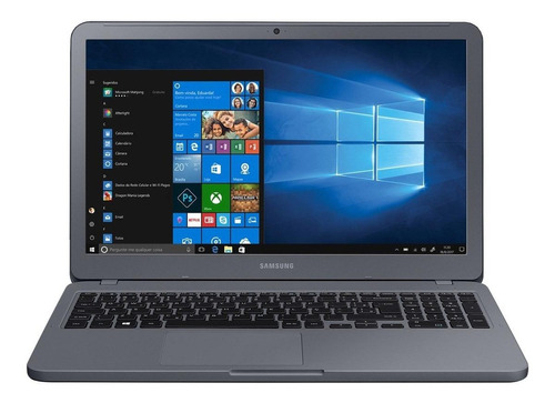 Notebook Samsung Expert GfX X40 titânio 15.6", Intel Core i5 8265U  8GB de RAM 1TB HDD, NVIDIA GeForce MX110 1366x768px Windows 10 Home