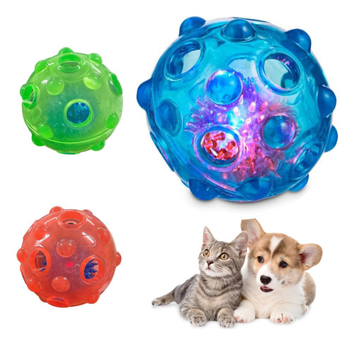 Brinquedo Para Cães Porta Petisco Ração Com Bola Led Pet Cor Laranja