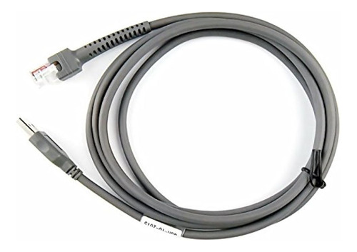 Cable Usb Ls2208, 7 Pies 2 Metros, Dura-gray, Para Escáner D