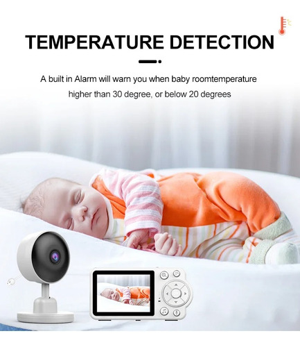 Cámara Baby Monitor Bebes Micrófono Visión Nocturna
