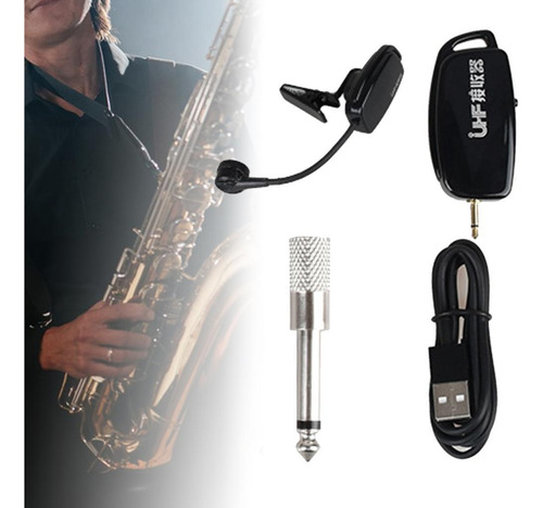 Micrófono De Saxo Ajustable, Fácil De Instalar, Portátil