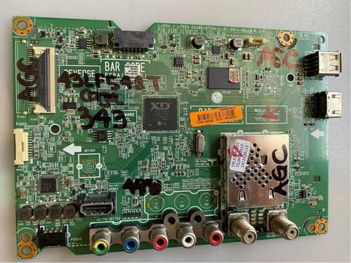 Main Board O Tarjeta Principal Tv Led LG 43lf541t