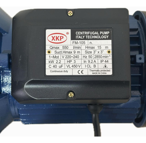 Bomba De Agua Centrifuga Monofasica 3 Pulgadas 3hp