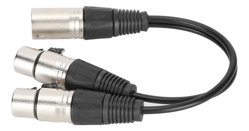 Xlr Macho A Doble Xlr Hembra Cable Micrófono Estéreo Balance