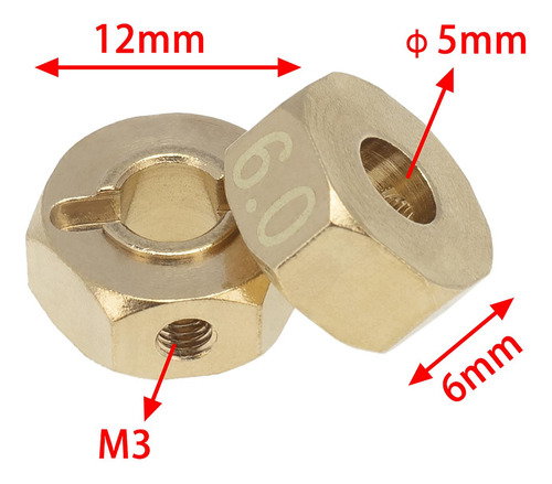 4 Uds., Piezas De Coche De Oruga De Coche De Control 6 Mm