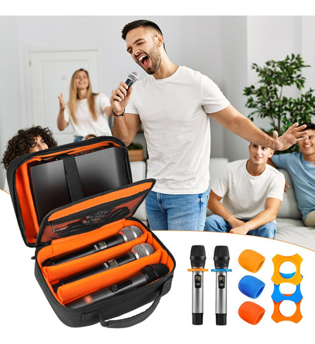 Funda Para Micrófono Inalámbrico Mrinca Con 3 Ranuras De Has