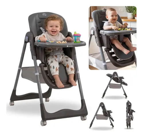 Silla de comer Mega Baby Roma (gris)
