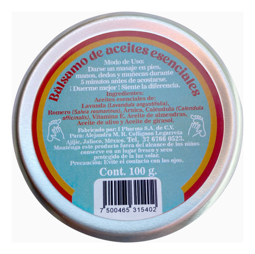 Bálsamo De Aceites Esenciales Don Bálsamo