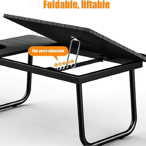 Mesa Portatil Notebook Madeira Dobravel Suporte Ajustavel
