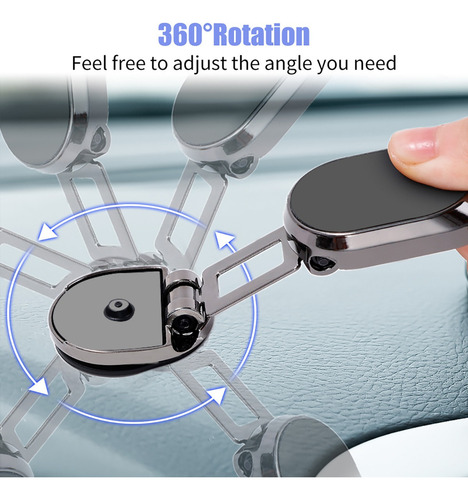 Suporte De Telefone Magnético Dobrável Para Carro Air Vent M