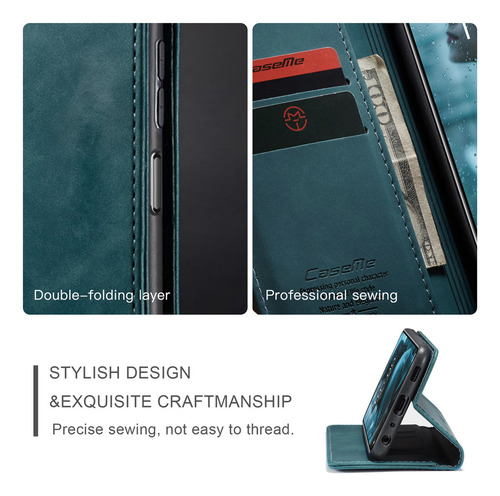 Funda De Piel Tipo Cartera Para Teléfono Xiaomi Poco M5s