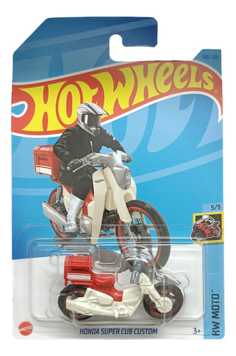 Hot Wheels, Escala 1 64, Moto Honda Super Cub Custom. 
