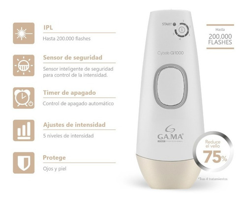 Maquina Depilacion Definitiva Luz Pulsada Gama Cybele Gi1000