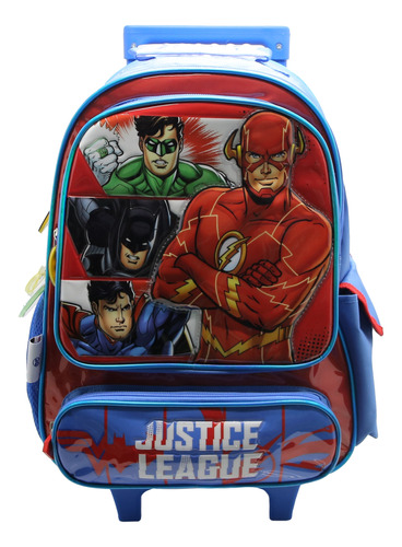 Mochila Con Carro 16 PuLG Liga De La Justicia Flash Batman