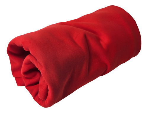 Tela Frisa Común X Metro Rojo Liso