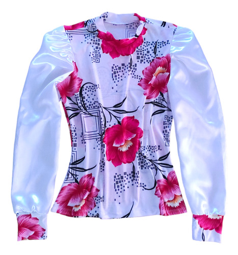 Blusa De Flores Estampada, Exclusiva Con Diferentes Outfits 