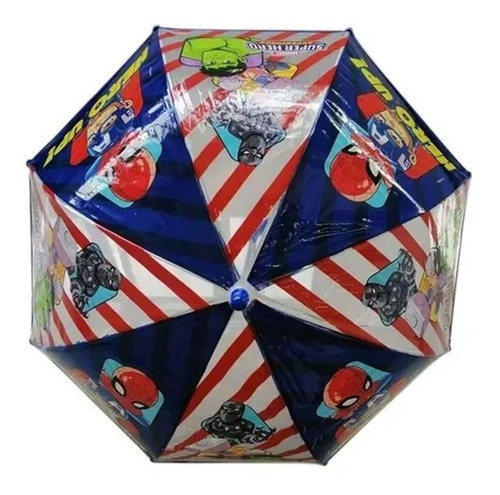 Imagen 2 de 6 de Paragua Avengers Spiderman Super Heroe Mapleweb Sp981 Envio