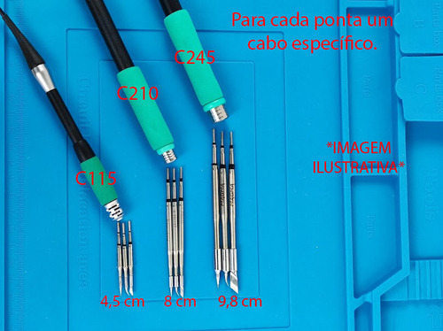 Cabo Punho Reposição Estação De Solda C210 Aifen Sugon 127/220V
