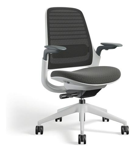 Steelcase Silla De Oficina Serie 1, Ruedas Para Piso Duro, . Color Grafito