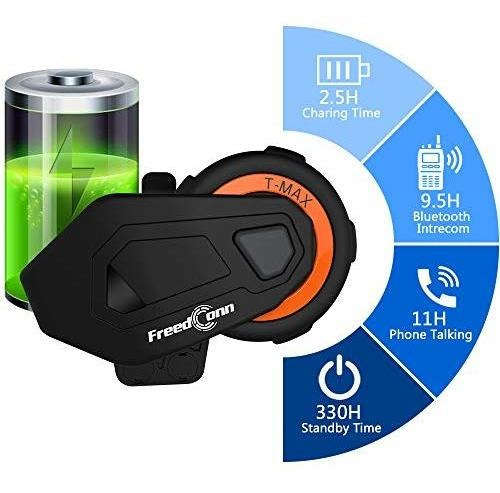Imagen 5 de 6 de Audifono Bluetooth Para Motocicleta 6 Conductor Cable Fm