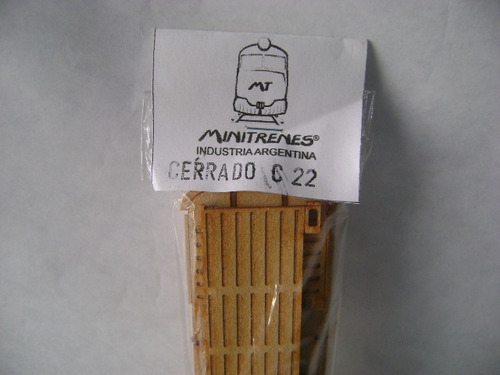 Imagen 1 de 5 de Nico Vagon De Carga Cerrado C22 Kit Fibrofacil H0 (mnt 124)