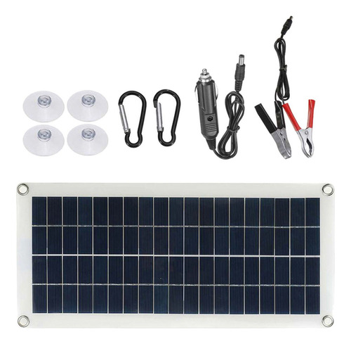 Panel Solar Policristalino Portátil De 10 W Con Puerto Usb