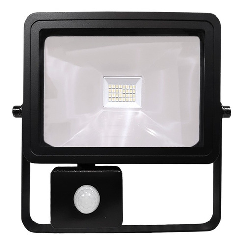 Imagen 1 de 10 de Reflector Led 20w Exterior Interior Sensor Luz Blanca Ip65