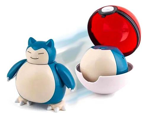 Figura Pokemon - Snorlax Con Pokebola