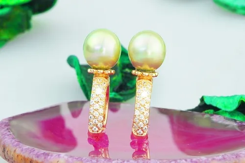 Aretes Pendientes Oro 18k Moderno Estilo Regalo Mama Dama