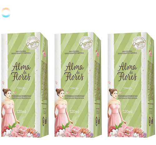 Colônia Alma De Flores Clássico Finíssimas Essências 3x120ml