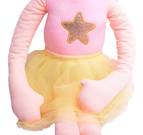 Muñeca De Tela Trapo Bailarina 70 Cm El Duende Azul 6764