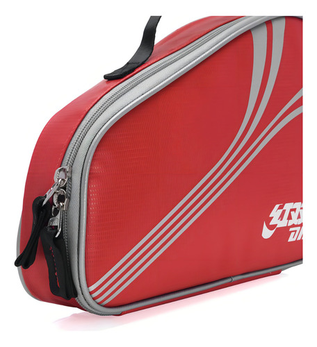 Capa Para Raquete De Tênis De Mesa Dhs Rc520 Vermelha