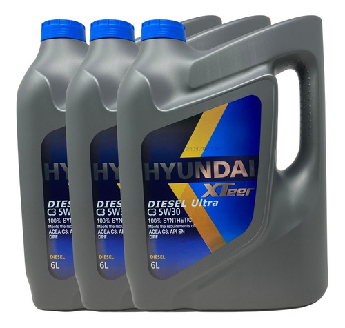 Aceite Hyundai Xteer 5w30 6l - Caja 3 Unidades