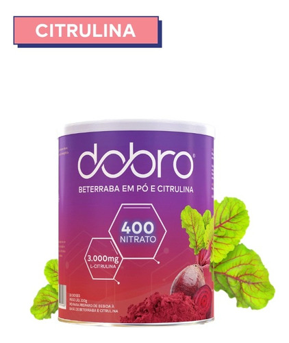 Bt 400 Citrulina Dobro - Beterraba Em Pó E L-citrulina 220g