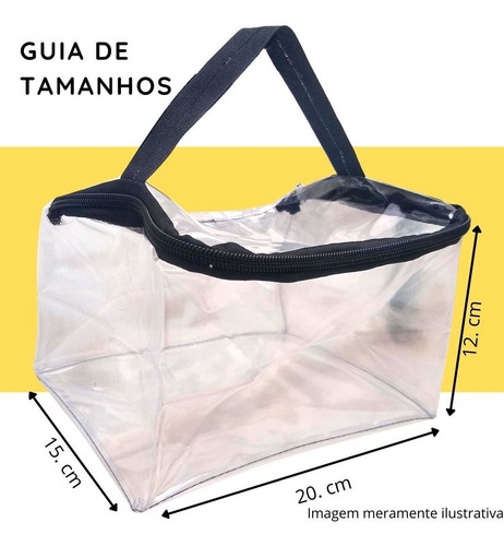 Imagem 2 de 3 de Necessaire Grande Transparente Remédios Envio Em 24h