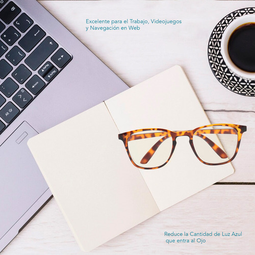 Magma Life Paquete 5 Lentes 2.5 Dioptrías De Lectura Oftálmicos Con Micas Bluelight