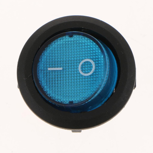 Interruptor De Botón Pulsador De Encendido / Apagado Azul