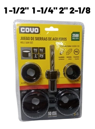 Juego De Corta Tubo Para Instalar Cerradura Covo