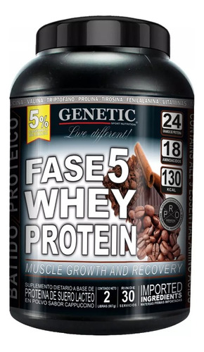  Fase 5 Whey Proteina Rapida Absorcion X 2 Lbs - Genetic