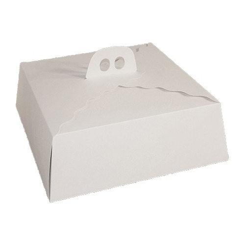 Caja Torta Chica Blanca N° 00 29.5x29.5x10.6 (10 Unidades)