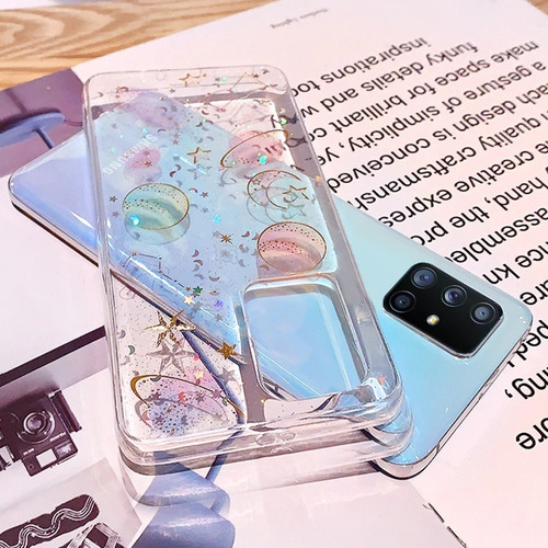 Case Galaxia Samsung Universo Estrellas Mujer Hombre Glitter