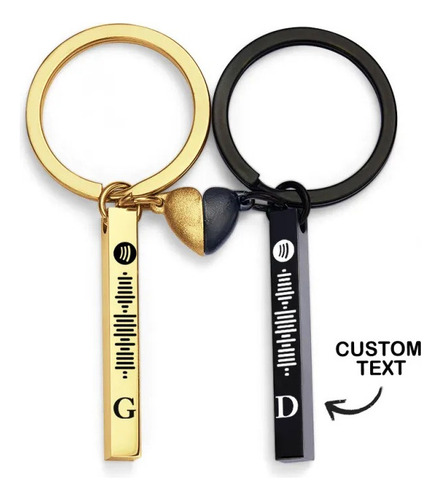 Set De Lindos Llaveros Spotify Personalizados Con Forma De C