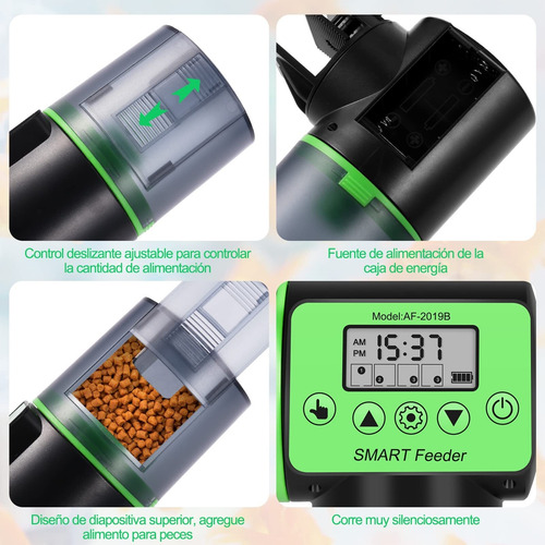 Alimentador Automático De Peces For Acuario 200ml