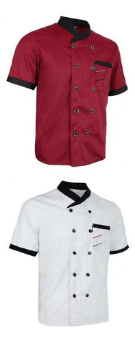 .. 2 Piezas De Uniforme De Chef De La Industria, Abrigo De