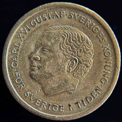 Suecia, 10 Kronor, 1991. Carl Xvl Gustaf. Vf
