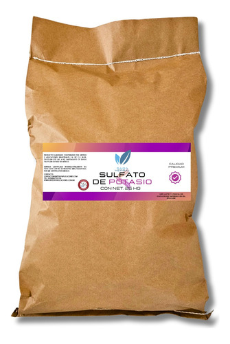 Sulfato De Potasio 25 Kg.