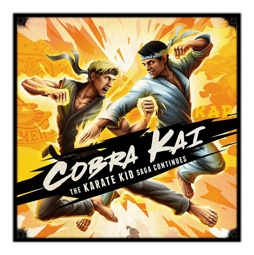 #74 - Cuadro Vintage 30 X 30 Cm / Cobra Kai Karate Kid 