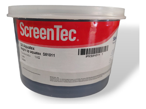 Tinta Base Agua Tacto Suave Negro Aquatex Serigrafia