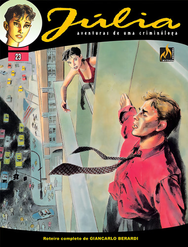 Júlia - Vol. 23: Horas suspensas, de Berardi, Giancarlo. Júlia - Formato Italiano (23), vol. 23. Editorial Edições Mythos Eireli,Sergio Bonelli Editore, capa mole em português, 2021